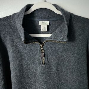 L.L. Bean Gray Zip Up Sweater